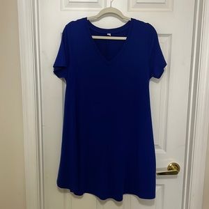 V neck knit dress or swim cover up